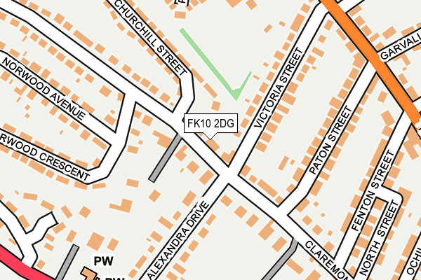 FK10 2DG map - OS OpenMap – Local (Ordnance Survey) FK10 2DG map - OS OpenMap – Local (Ordnance Survey)