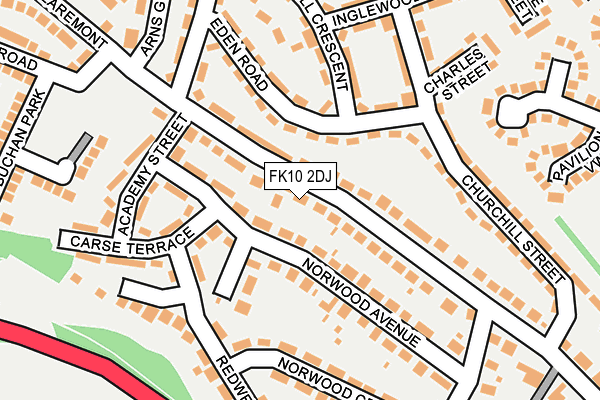 FK10 2DJ map - OS OpenMap – Local (Ordnance Survey) FK10 2DJ map - OS OpenMap – Local (Ordnance Survey)