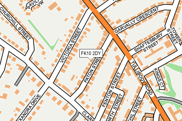 FK10 2DY map - OS OpenMap – Local (Ordnance Survey) FK10 2DY map - OS OpenMap – Local (Ordnance Survey)