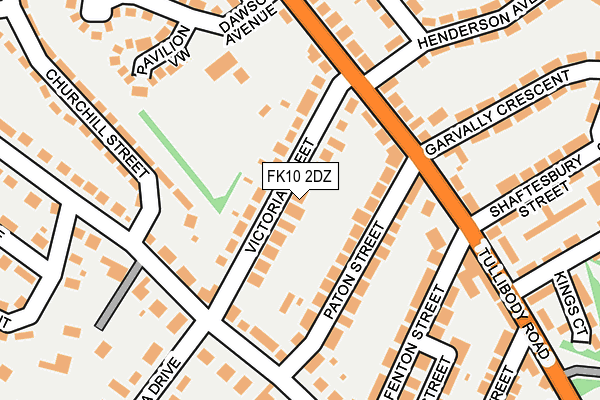 FK10 2DZ map - OS OpenMap – Local (Ordnance Survey) FK10 2DZ map - OS OpenMap – Local (Ordnance Survey)