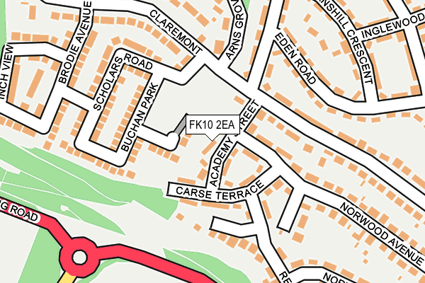 FK10 2EA map - OS OpenMap – Local (Ordnance Survey) FK10 2EA map - OS OpenMap – Local (Ordnance Survey)