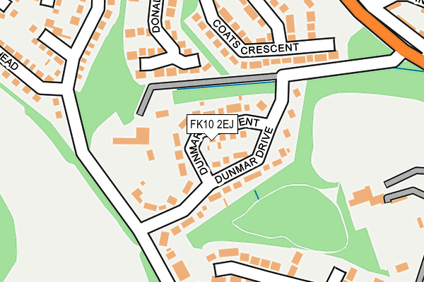 FK10 2EJ map - OS OpenMap – Local (Ordnance Survey) FK10 2EJ map - OS OpenMap – Local (Ordnance Survey)