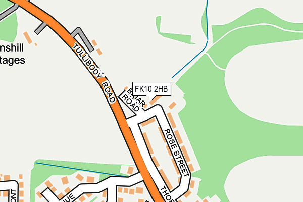 FK10 2HB map - OS OpenMap – Local (Ordnance Survey) FK10 2HB map - OS OpenMap – Local (Ordnance Survey)