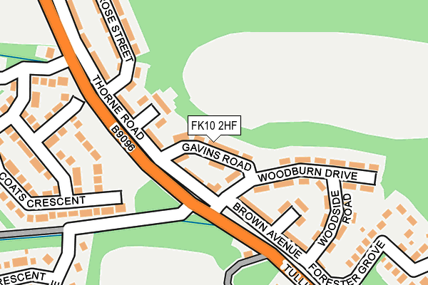 FK10 2HF map - OS OpenMap – Local (Ordnance Survey)