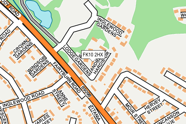 FK10 2HX map - OS OpenMap – Local (Ordnance Survey) FK10 2HX map - OS OpenMap – Local (Ordnance Survey)