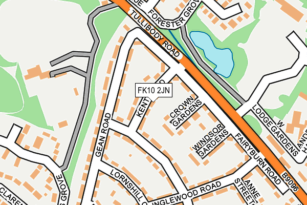 FK10 2JN map - OS OpenMap – Local (Ordnance Survey) FK10 2JN map - OS OpenMap – Local (Ordnance Survey)