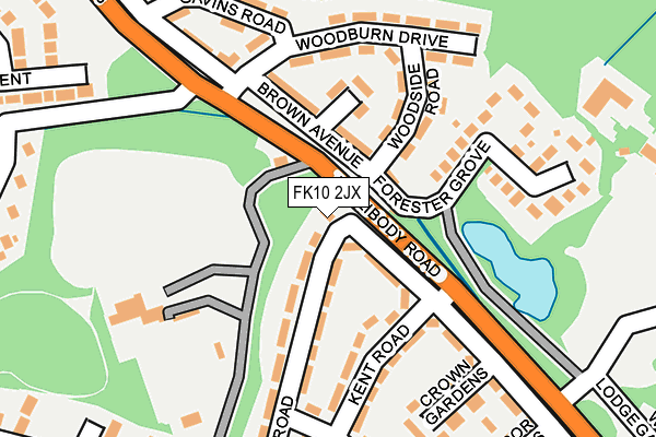 FK10 2JX map - OS OpenMap – Local (Ordnance Survey) FK10 2JX map - OS OpenMap – Local (Ordnance Survey)