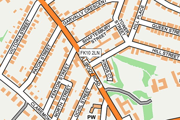 FK10 2LN map - OS OpenMap – Local (Ordnance Survey) FK10 2LN map - OS OpenMap – Local (Ordnance Survey)