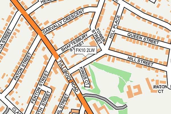 FK10 2LW map - OS OpenMap – Local (Ordnance Survey) FK10 2LW map - OS OpenMap – Local (Ordnance Survey)