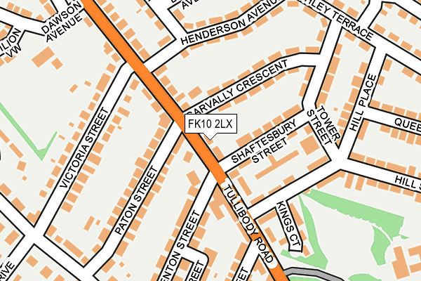 FK10 2LX map - OS OpenMap – Local (Ordnance Survey) FK10 2LX map - OS OpenMap – Local (Ordnance Survey)
