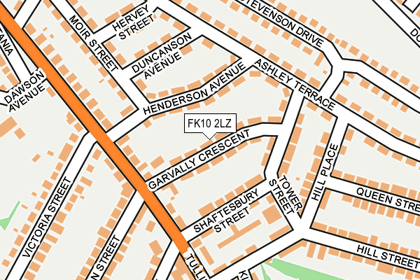 FK10 2LZ map - OS OpenMap – Local (Ordnance Survey) FK10 2LZ map - OS OpenMap – Local (Ordnance Survey)