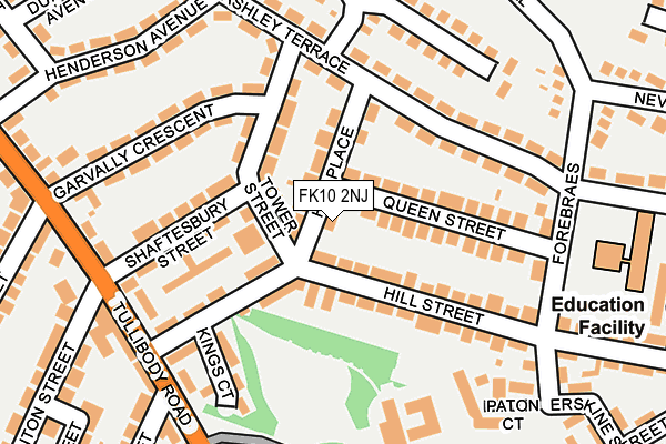 FK10 2NJ map - OS OpenMap – Local (Ordnance Survey) FK10 2NJ map - OS OpenMap – Local (Ordnance Survey)