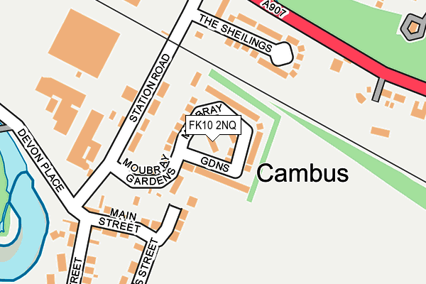 FK10 2NQ map - OS OpenMap – Local (Ordnance Survey) FK10 2NQ map - OS OpenMap – Local (Ordnance Survey)