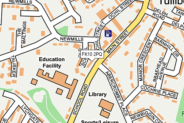 FK10 2PQ map - OS OpenMap – Local (Ordnance Survey) FK10 2PQ map - OS OpenMap – Local (Ordnance Survey)