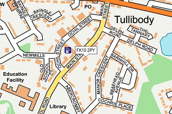 FK10 2PY map - OS OpenMap – Local (Ordnance Survey) FK10 2PY map - OS OpenMap – Local (Ordnance Survey)