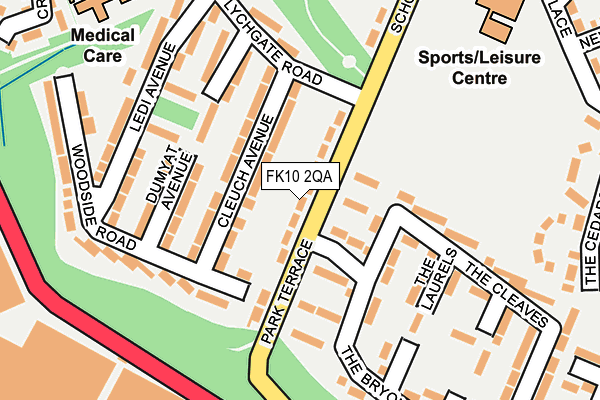 FK10 2QA map - OS OpenMap – Local (Ordnance Survey) FK10 2QA map - OS OpenMap – Local (Ordnance Survey)