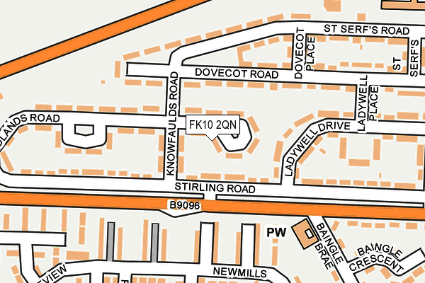 FK10 2QN map - OS OpenMap – Local (Ordnance Survey)