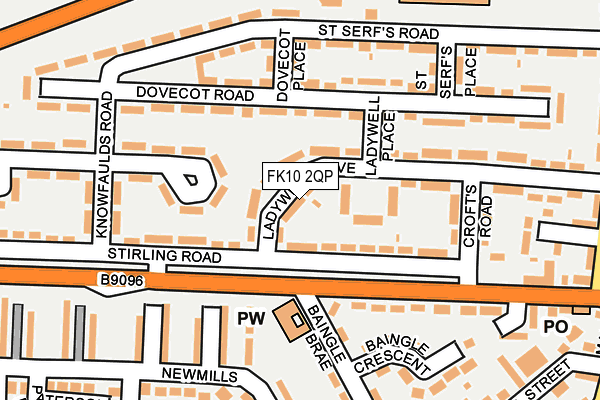 FK10 2QP map - OS OpenMap – Local (Ordnance Survey) FK10 2QP map - OS OpenMap – Local (Ordnance Survey)