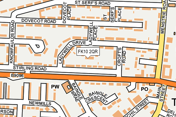 FK10 2QR map - OS OpenMap – Local (Ordnance Survey)