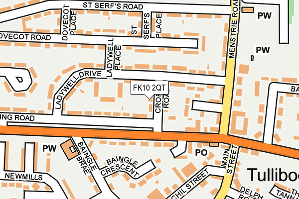 FK10 2QT map - OS OpenMap – Local (Ordnance Survey) FK10 2QT map - OS OpenMap – Local (Ordnance Survey)
