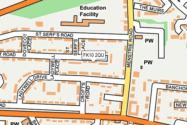FK10 2QU map - OS OpenMap – Local (Ordnance Survey) FK10 2QU map - OS OpenMap – Local (Ordnance Survey)