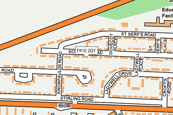 FK10 2QY map - OS OpenMap – Local (Ordnance Survey) FK10 2QY map - OS OpenMap – Local (Ordnance Survey)