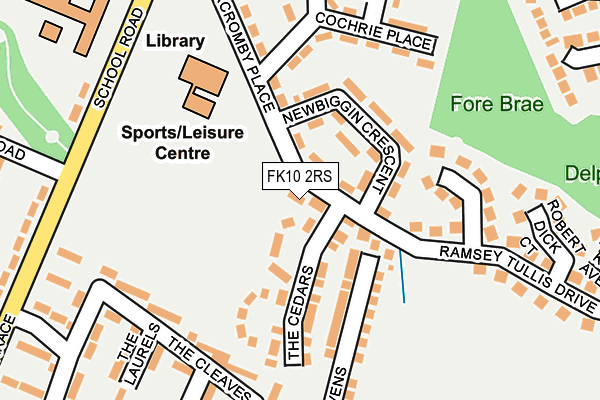 FK10 2RS map - OS OpenMap – Local (Ordnance Survey)