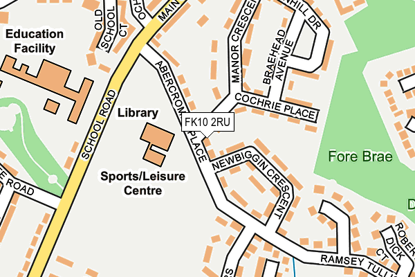 FK10 2RU map - OS OpenMap – Local (Ordnance Survey) FK10 2RU map - OS OpenMap – Local (Ordnance Survey)