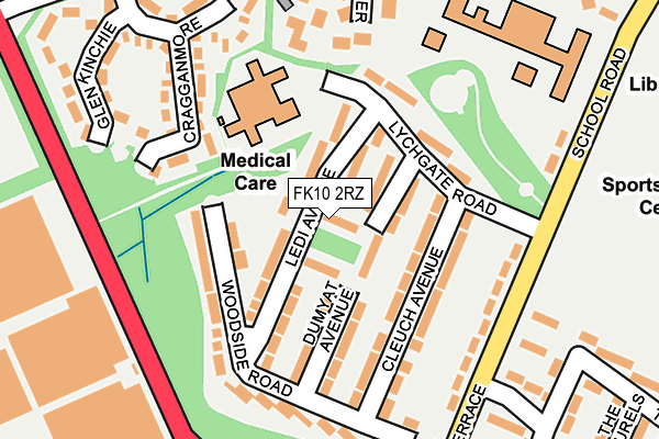 FK10 2RZ map - OS OpenMap – Local (Ordnance Survey) FK10 2RZ map - OS OpenMap – Local (Ordnance Survey)