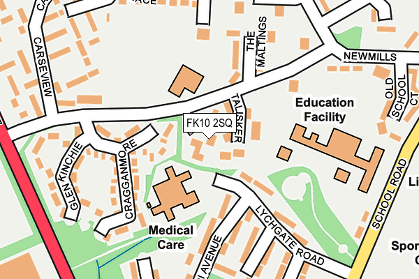 FK10 2SQ map - OS OpenMap – Local (Ordnance Survey) FK10 2SQ map - OS OpenMap – Local (Ordnance Survey)