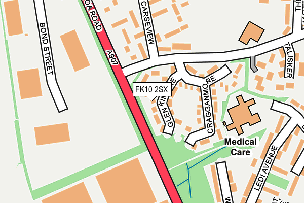 FK10 2SX map - OS OpenMap – Local (Ordnance Survey) FK10 2SX map - OS OpenMap – Local (Ordnance Survey)