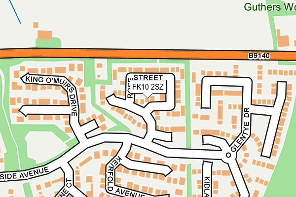 FK10 2SZ map - OS OpenMap – Local (Ordnance Survey) FK10 2SZ map - OS OpenMap – Local (Ordnance Survey)