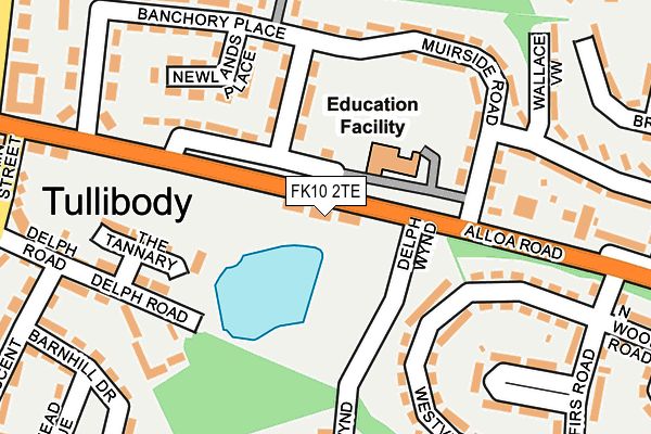 FK10 2TE map - OS OpenMap – Local (Ordnance Survey) FK10 2TE map - OS OpenMap – Local (Ordnance Survey)