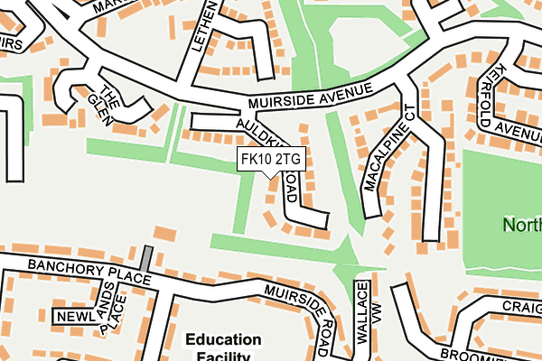 FK10 2TG map - OS OpenMap – Local (Ordnance Survey)