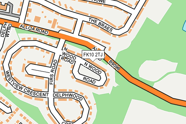 FK10 2TJ map - OS OpenMap – Local (Ordnance Survey) FK10 2TJ map - OS OpenMap – Local (Ordnance Survey)