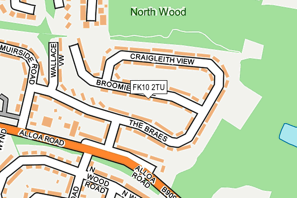 FK10 2TU map - OS OpenMap – Local (Ordnance Survey) FK10 2TU map - OS OpenMap – Local (Ordnance Survey)