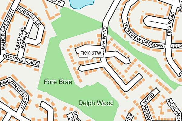 FK10 2TW map - OS OpenMap – Local (Ordnance Survey)