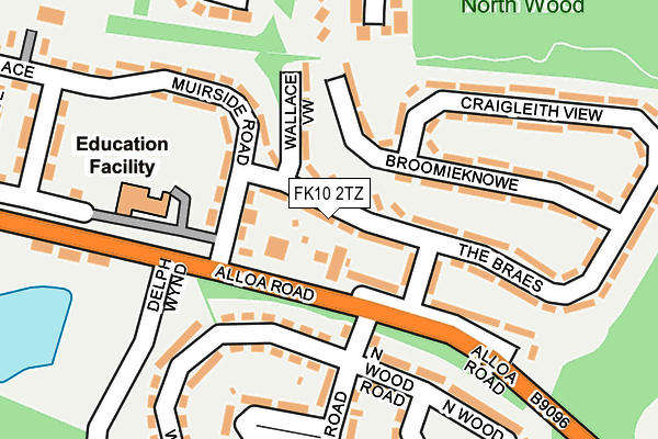 FK10 2TZ map - OS OpenMap – Local (Ordnance Survey) FK10 2TZ map - OS OpenMap – Local (Ordnance Survey)