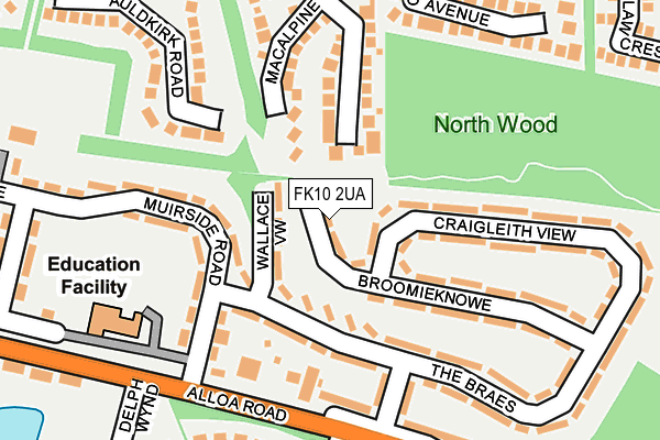 FK10 2UA map - OS OpenMap – Local (Ordnance Survey) FK10 2UA map - OS OpenMap – Local (Ordnance Survey)