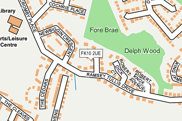 FK10 2UE map - OS OpenMap – Local (Ordnance Survey) FK10 2UE map - OS OpenMap – Local (Ordnance Survey)