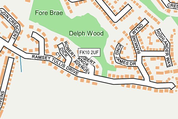FK10 2UF map - OS OpenMap – Local (Ordnance Survey) FK10 2UF map - OS OpenMap – Local (Ordnance Survey)