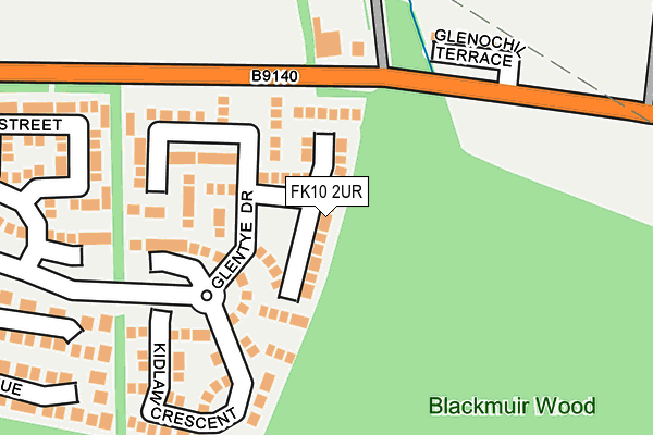 FK10 2UR map - OS OpenMap – Local (Ordnance Survey) FK10 2UR map - OS OpenMap – Local (Ordnance Survey)