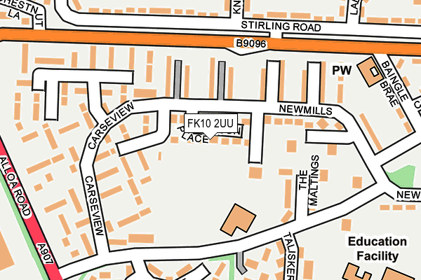 FK10 2UU map - OS OpenMap – Local (Ordnance Survey) FK10 2UU map - OS OpenMap – Local (Ordnance Survey)