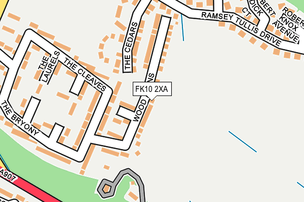 FK10 2XA map - OS OpenMap – Local (Ordnance Survey) FK10 2XA map - OS OpenMap – Local (Ordnance Survey)