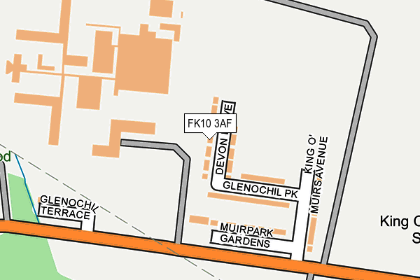 FK10 3AF map - OS OpenMap – Local (Ordnance Survey) FK10 3AF map - OS OpenMap – Local (Ordnance Survey)