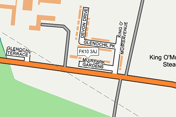 FK10 3AJ map - OS OpenMap – Local (Ordnance Survey) FK10 3AJ map - OS OpenMap – Local (Ordnance Survey)