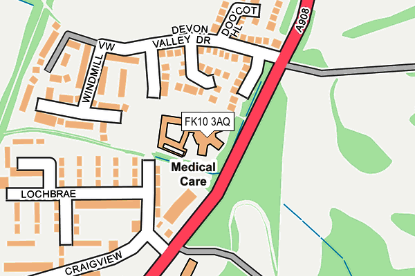 FK10 3AQ map - OS OpenMap – Local (Ordnance Survey) FK10 3AQ map - OS OpenMap – Local (Ordnance Survey)