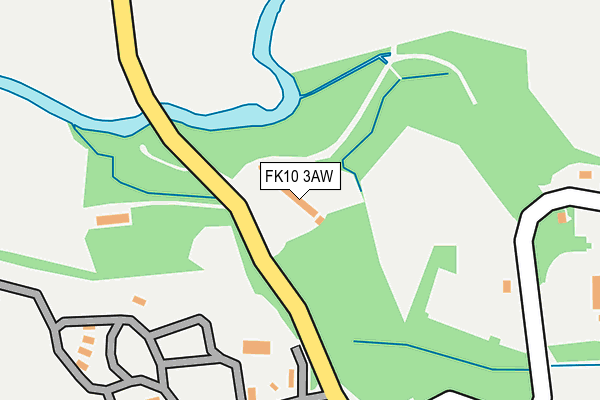 FK10 3AW map - OS OpenMap – Local (Ordnance Survey) FK10 3AW map - OS OpenMap – Local (Ordnance Survey)