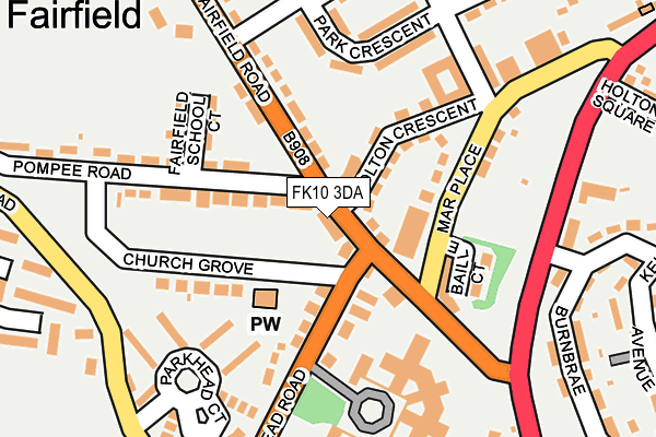 FK10 3DA map - OS OpenMap – Local (Ordnance Survey) FK10 3DA map - OS OpenMap – Local (Ordnance Survey)