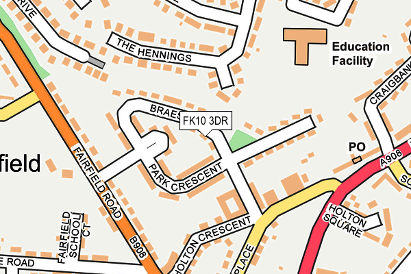 FK10 3DR map - OS OpenMap – Local (Ordnance Survey) FK10 3DR map - OS OpenMap – Local (Ordnance Survey)